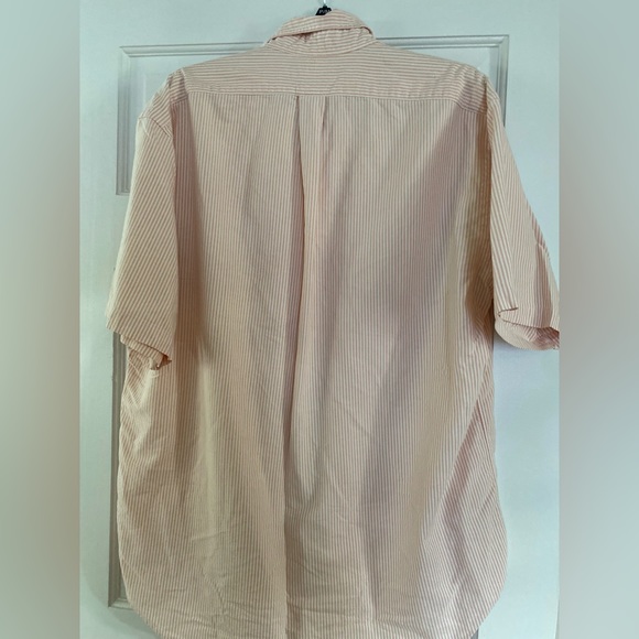 Ralph Lauren Peach and White SS Button Down *FINAL PRICE* - Picture 3 of 3